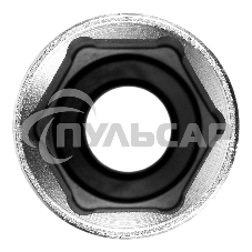 Головка торцевая удлиненная, 21 мм, 6-гранная, CrV, под квадрат 1/2