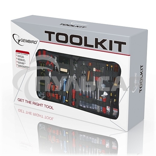 Монтажный инcтрумент Gembird TK-Elec набор инструментов (63 предметов)