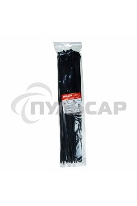 Хомут-стяжка кабельная нейлоновая Rexant 450 x4,8 мм, черная, упаковка 100 шт.