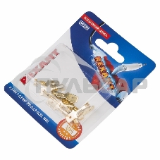 Клемма плоская Rexant, штекер - 6.3 мм, 1-1.5 мм², (РП-п 1.5-(6.3) / DJ617-6.3В), в упак. 10 шт.