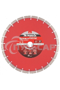 Диск алмазный отрезной Matrix сегментный ф230 х 22,2мм, тонкий, сухое резание