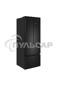 Холодильник Maunfeld MFF180NFBE01 черный трехкамерный 224/113л морозилка снизу, No Frost