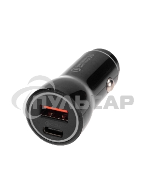 Автозарядка в прикуриватель Rexant АЗУ USB-A (QC 3.0)+USB-C (PD), 38Вт черный