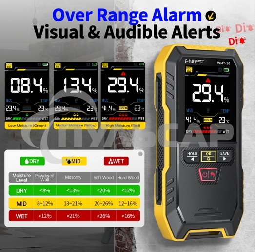 Измеритель влажности древесины FNIRSI WMT-10