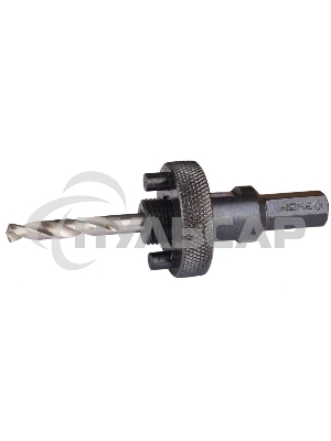 Переходник ЗУБР 29534_z01державка ЭКСПЕРТ для BiMet коронок пружинный фиксатор HEX d32-152мм