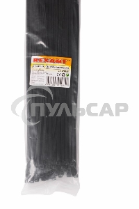 Хомут-стяжка кабельная нейлоновая Rexant 450 x4,8 мм, черная, упаковка 100 шт.
