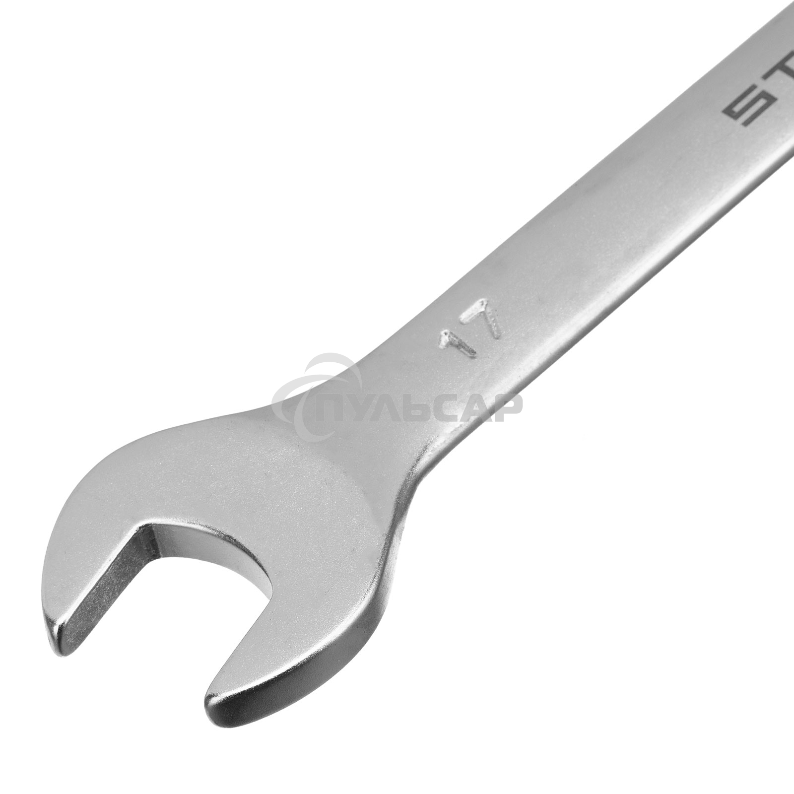 Набор ключей комбинированных, 8 - 17 мм, 6 шт., CrV, матовый хром Stels