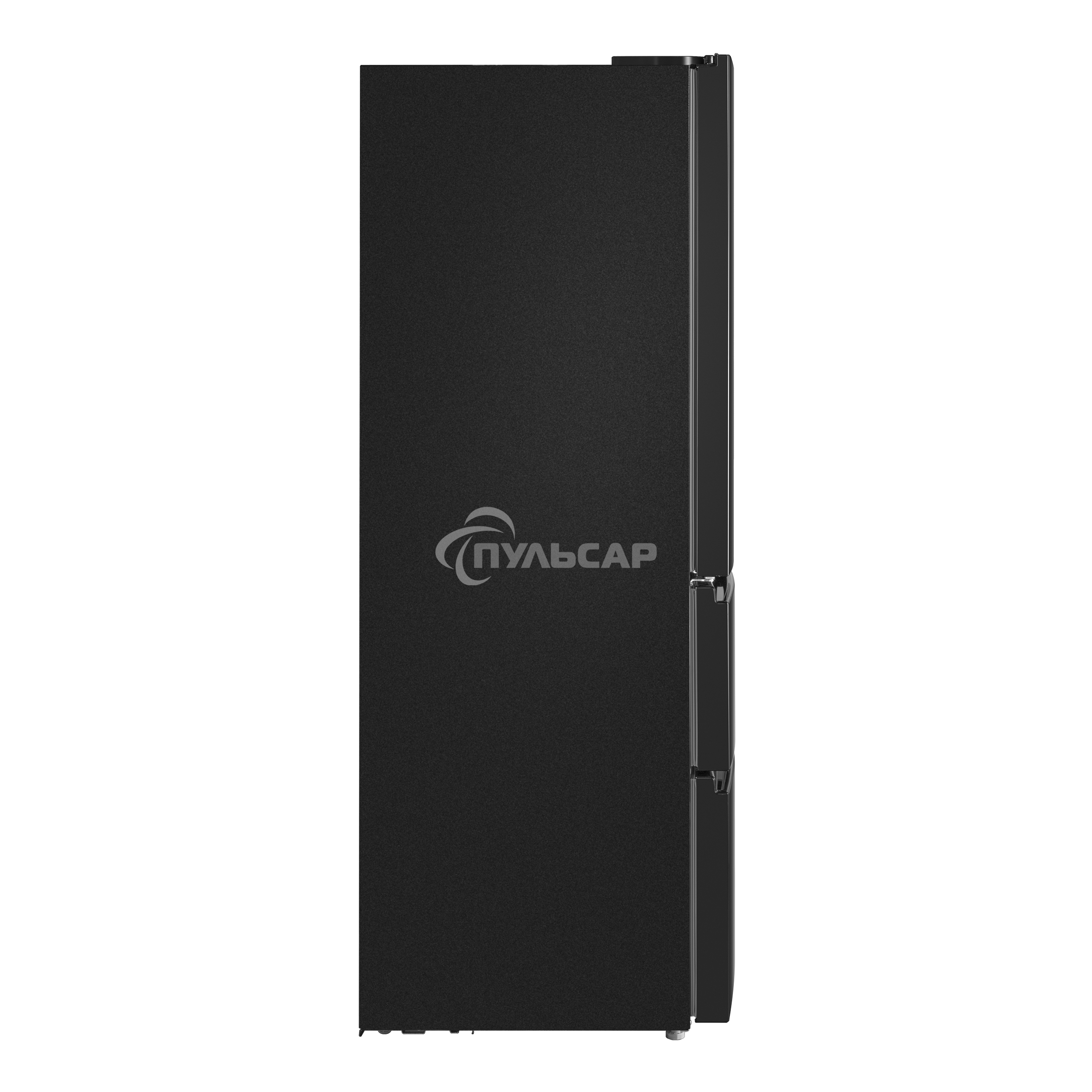 Холодильник Maunfeld MFF180NFBE01 черный трехкамерный 224/113л морозилка снизу, No Frost