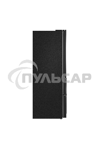 Холодильник Maunfeld MFF180NFBE01 черный трехкамерный 224/113л морозилка снизу, No Frost