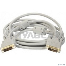 Кабель DVI dual link (25M-25M) 1.8м ExeGate, 2 фильтра, позолоченные контакты