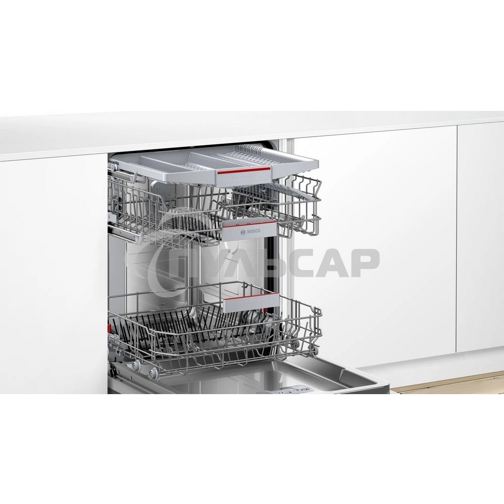 Встраиваемая посудомоечная машина Bosch SPV4HMX65Q, серебристый, 45 см, 10 компл., 45 дБ, класс A+