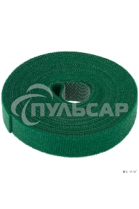 Лента-липучка многоразовая 5 м х 20 мм, зеленая (1 шт.) Rexant