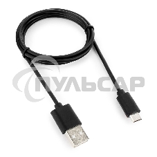 Кабель USB2.0 Pro Cablexpert CC-mUSB2-AMBM-1M, AM/microBM 5P, 1м, экран, черный, пакет