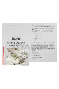 Кронштейн для проектора Buro PR07-W белый макс.12кг потолочный поворот и наклон