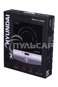 Электрическая плитка Hyundai HYC-0102 серебристый/черный стеклокерамика (настольная)