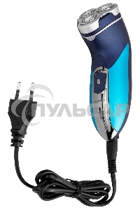 Электробритва роторная Starwind SSH 1525 реж.эл.:3 питан.:аккум. голубой/черный