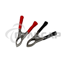 Зажим крокодил Rexant, длина 75 мм, ток 30A, 2 шт., пакет БОПП