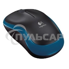 Мышь беспроводная Logitech M185 синий, 1000 dpi, радиоканал, USB, кнопки - 3