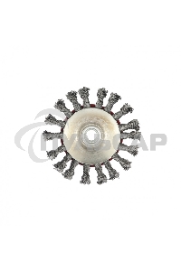 Щетка Matrix для УШМ, 115 мм, М14, Тарелка, крученая проволока 0,5 мм