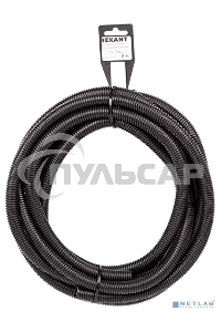 Труба автомобильная гофрированная ПП, Ø12,7 мм, разрезная, бухта 5 м/уп.