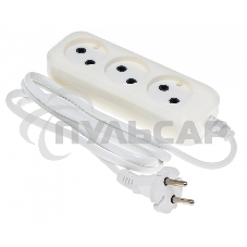 Сетевой удлинитель Buro BU-PSL3.1/W 1.5м (3 розетки) белый (пакет ПЭ)