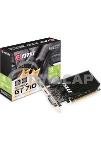 Видеокарта MSI PCI-E GT 710 2GD3H LP nVidia GeForce GT 710 2048Mb 64bit DDR3 954/1600 DVIx1/HDMIx1/CRTx1/HDCP Ret low profile