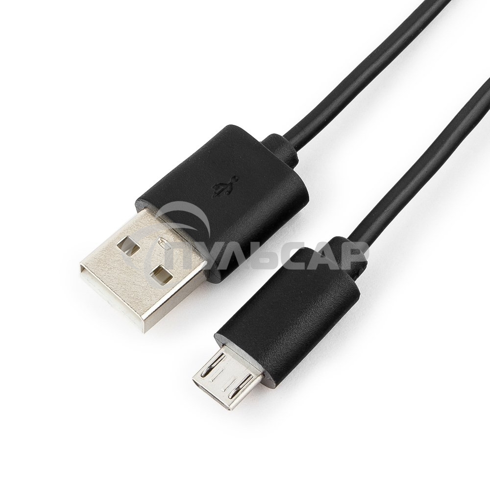 Кабель USB2.0 Pro Cablexpert CC-mUSB2-AMBM-1M, AM/microBM 5P, 1м, экран, черный, пакет