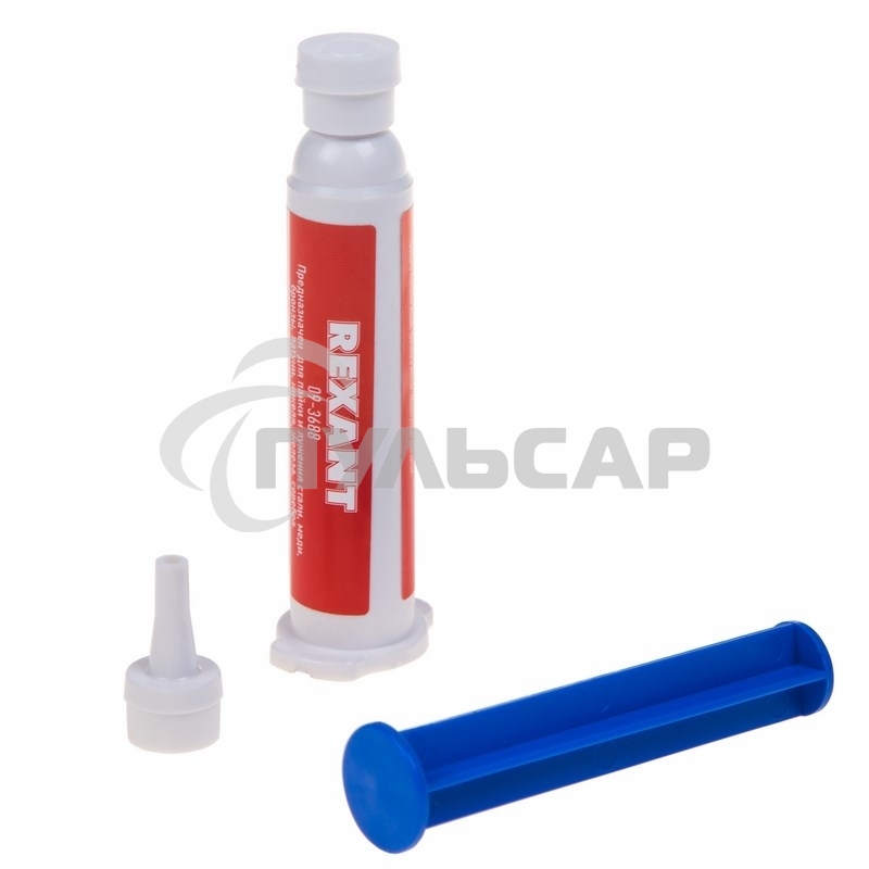 Флюс-гель для пайки Rexant, ПАЯЛЬНАЯ КИСЛОТА, 12 мл, техно-шприц, блистер