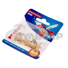 Клемма плоская Rexant, штекер - 6.3 мм, 1-1.5 мм², (РП-п 1.5-(6.3) / DJ611-6.3B), в упак. 10 шт.