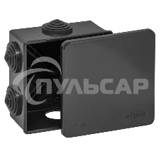 Коробка распределительная ОП 85х85х40мм УХЛ1 IP54 черный Ruvinil 67040Ч