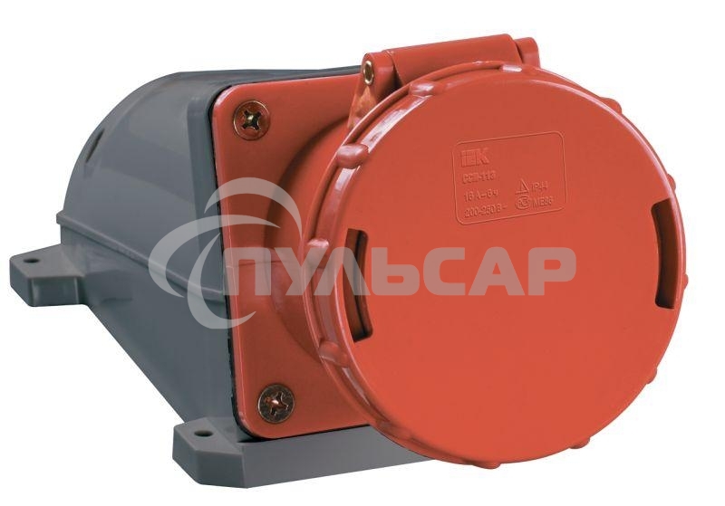 Розетка Iek PSR12-063-5 135 стационарная 3Р + РЕ+ N 63А 380В IP54 ИЭК