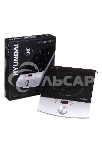 Электрическая плитка Hyundai HYC-0102 серебристый/черный стеклокерамика (настольная)