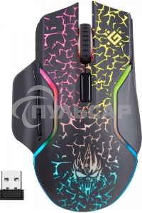 Мышь беспроводная Defender Oneshot GM-067 черный, 3200 dpi, радиоканал, USB, кнопки - 7