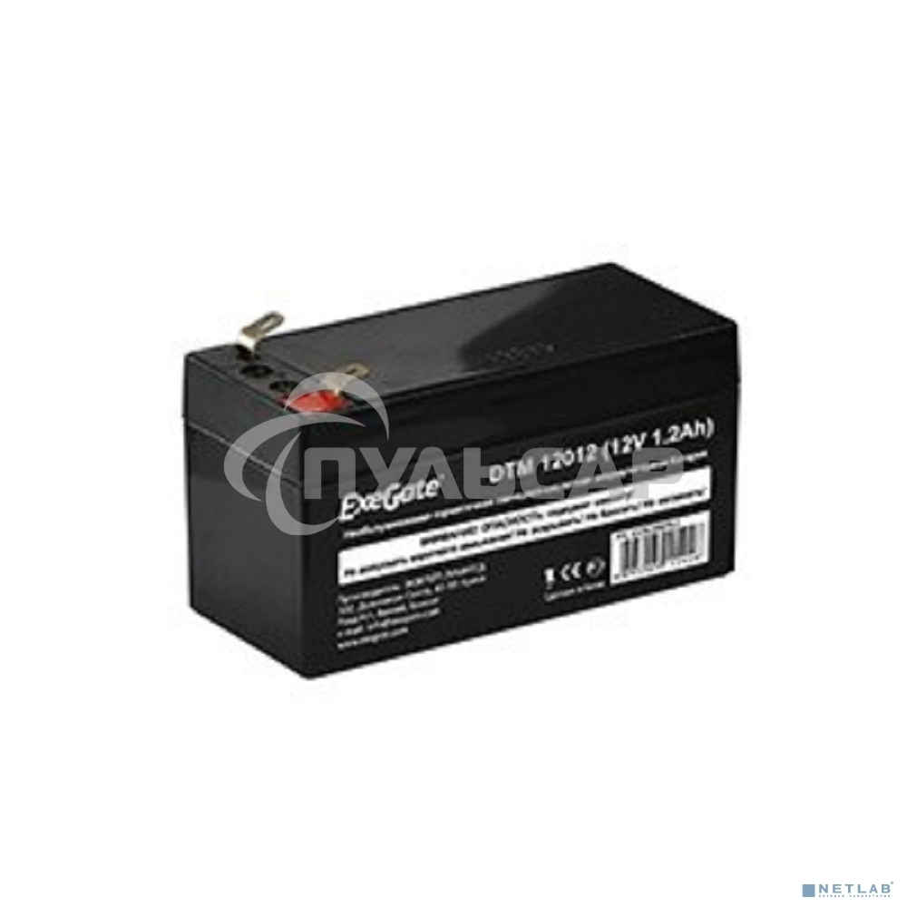 Батарея ExeGate DTM 12012 (12V 1.2Ah), клеммы F1