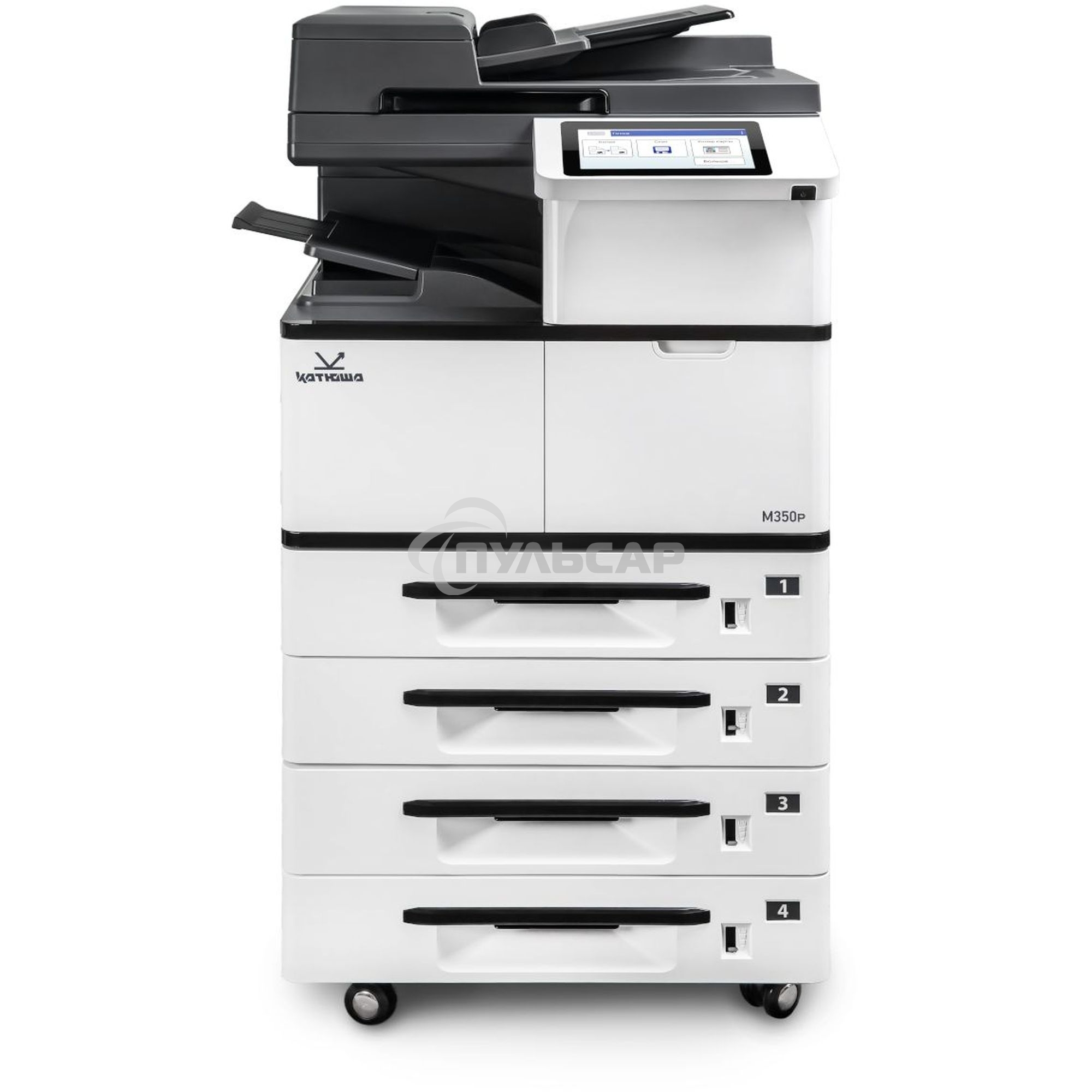 МФУ лазерное Катюша M350p, A3, ч/б печ. до 50 стр/мин., скан. до 60 стр/мин., 1200 x 1200 dpi (печать) 600x600 dpi (скан.), Ethernet, USB