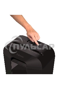 Шредер Fellowes PowerShred LX70 черный (секр.P-4)/перекрестный/11лист./18лтр./скрепки/скобы/пл.карты