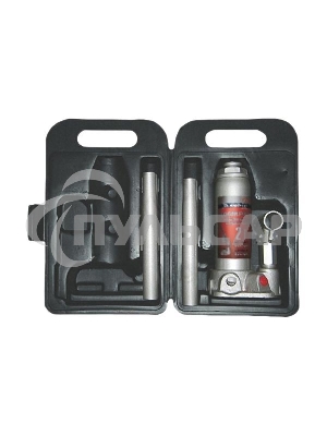 Домкрат гидравлический бутылочный Matrix, 2 т, h подъема 181–345 мм, в пласт. кейсе MASTER