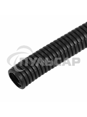 Труба автомобильная гофрированная ПП, Ø12,7 мм, разрезная, бухта 50 м/уп.