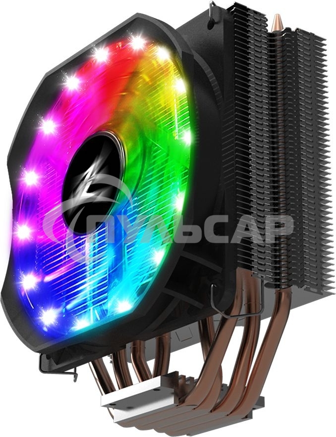 Кулер для процессора Zalman CNPS9X OPTIMA RGb серебристый/черный, 120 мм, алюминий/медь, 1500 об/мин, 26 дБ, 4 pin, 180 Вт, 156 мм