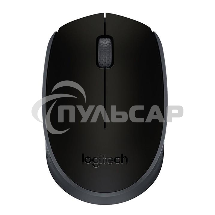 Мышь беспроводная Logitech M171 черный/серый, 1000 dpi, радиоканал, USB, кнопки - 3