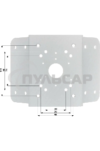 Угловой кронштейн для крепления PTZ видеокамер серий SD60/6AE/6AL, SD59/50/40, SD6C, SD42, SD29 Угловой кронштейн для крепления PTZ видеокамер серий SD60/6AE/6AL, SD59/50/40, SD6C, SD42, SD29