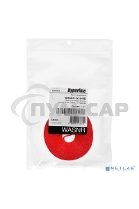 Лента (липучка) в рулоне Hyperline WASNR-5x16-RD, ширина 16 мм, длина 5 м, красная