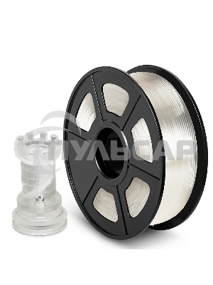 Филамент NVPRINT PLA Transparent для 3D печати диаметр 1.75мм длина 330 метров масса 1 кг