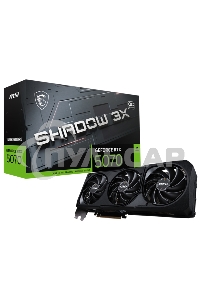 Видеокарта MSI PCI-E RTX 5070 12G SHADOW 3X OC NVIDIA GeForce RTX 5070 12Gb 192bit GDDR7 2542/28000 HDMIx1 DPx3 HDCP Ret