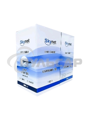 Кабель SkyNet Premium UTP indoor 4x2x0,51, медный, FLUKE TEST, кат.5e, однож., 305 м, box, серый (1693209)