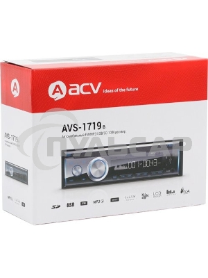 Автомагнитола ACV AVS-1719B 1DIN 4x45Вт
