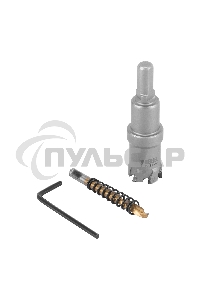 Коронка по металлу твердосплавная, 22 мм Denzel