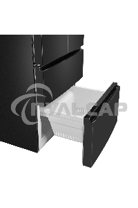 Холодильник Maunfeld MFF180NFBE01 черный трехкамерный 224/113л морозилка снизу, No Frost