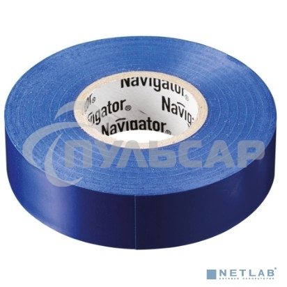 Изолента ПВХ 19мм (рул.20м) син. NIT-A19-20/B Navigator