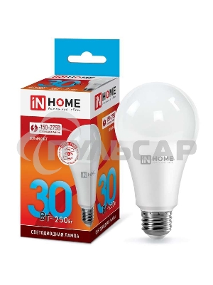 Лампа светодиодная LED-A70-VC 30Вт 230В E27 4000К 2700лм IN HOME 4690612024141